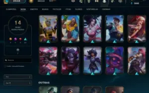 Conta Lol Diamante 4 com 31 Champions e 16 Skins + Espólios
