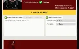 CONTA IMVU COM 8 ANOS + AP, AGE, NO GUEST E MARRIED