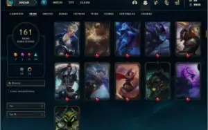 Conta prata 1 com TODOS os champs e 161 skins