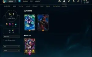 Conta prata 1 com TODOS os champs e 161 skins