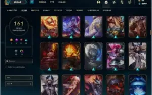 Conta prata 1 com TODOS os champs e 161 skins