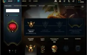 Conta ouro 3 com 5 skins e 24 champs (30k de EA)