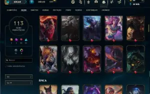 Esmeralda 4 com 95 Champs e 113 Skins +1 Prestigio