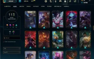 Esmeralda 4 com 95 Champs e 113 Skins +1 Prestigio