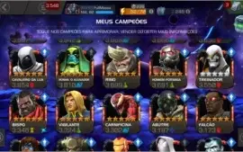 Conta Marvel Torneio De Campeões