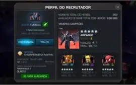 Conta Marvel Torneio De Campeões