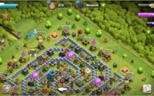 Conta clash of clans  cv12 semi full