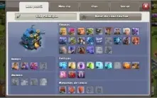 Conta clash of clans  cv12 semi full