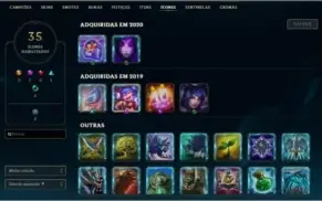 Conta smurf lol com skin annieversario