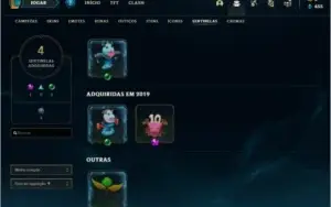 Conta smurf lol com skin annieversario
