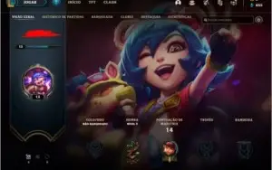 Conta smurf lol com skin annieversario