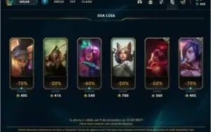 Conta smurf lol com skin annieversario