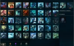 Conta League of Legends Unranked 106 Skins 1760 RP 53 PP