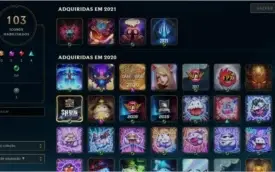 Conta League of Legends Unranked 106 Skins 1760 RP 53 PP