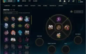 Conta prata 1 com 4 skins e 34 champs