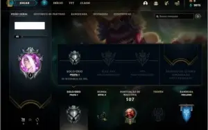 Conta prata 1 com 4 skins e 34 champs