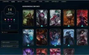 CONTA LEAGUE OF LEGENDS PLATINA