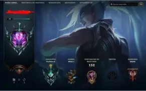 CONTA LEAGUE OF LEGENDS PLATINA