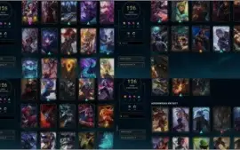 Conta LVL 373 com 141 Campeões + 126 Skins