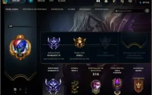 CONTA LOL DIAMANTE IV, 230 skin, 20k de essencial!