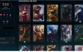 CONTA LOL DIAMANTE IV, 230 skin, 20k de essencial!