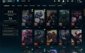 Conta ouro 4 com 75 Champs e 41 Skins ( MAIN MID / JG )