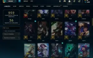 Conta ouro 4 com 75 Champs e 41 Skins ( MAIN MID / JG )
