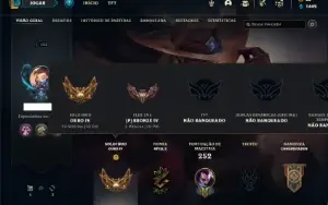 Conta ouro 4 com 75 Champs e 41 Skins ( MAIN MID / JG )