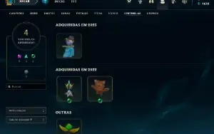 Conta PLATINA 1 - 75pdl| 55% Win - Lol (League Of Legends) E