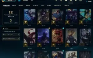 Conta PLATINA 1 - 75pdl| 55% Win - Lol (League Of Legends) E