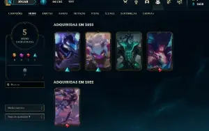 Conta PLATINA 1 - 75pdl| 55% Win - Lol (League Of Legends) E