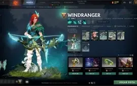 CONTA DOTA 2 LENDA 5, COM ARCANAS, PERSONA, ITENS EXCLUSIVOS