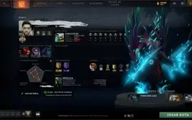 CONTA DOTA 2 LENDA 5, COM ARCANAS, PERSONA, ITENS EXCLUSIVOS