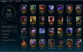 Conta League of Legends - Diamond V / 2 Páginas / 27 Camps