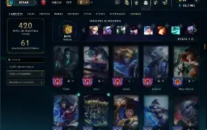 Bronze 3 com TODOS os champs e 102 Skins (Mais de 100 Jogos)