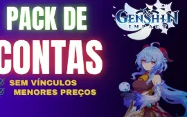 Conta Genshin Impact: AR 57/ (14) 5 Estrelas + 2 Armas