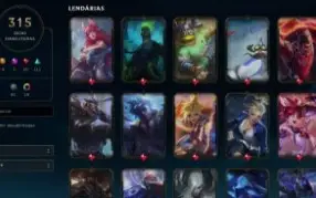 Todos os champions - 315 skins - MMR Diamante 3/4