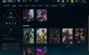 Conta bronze 2 com 35 Champs e 9 Skins + 6 Espolios