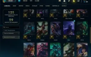 Conta bronze 2 com 35 Champs e 9 Skins + 6 Espolios
