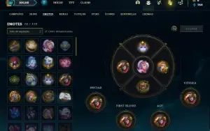 Conta bronze 2 com 35 Champs e 9 Skins + 6 Espolios