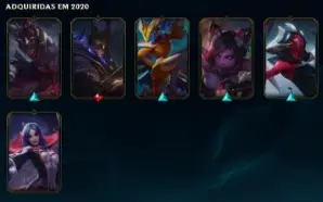 Conta LoL Ouro 4 SoloQ 73 Skins 10 Skins Lendárias + 22 Mtcs