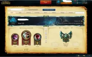 Conta league of legends platina