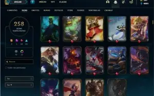 Conta ouro 3 com 145 Champs e 258 Skins + 4 Vitoriosas