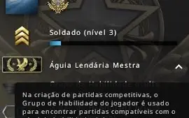 CONTA CSGO PRIME PATENTE ÁGUIA MESTRE SEM RISCO DE BANIMENTO