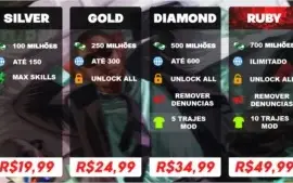 Up de conta gta v online(Pacote Gold)