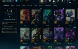 Unranked com 41 Champs e 8 Skins + 2 Fragmentos