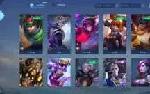 Conta ML com 316 skins e todos os heróis desbloqueados