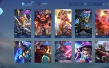 Conta ML com 316 skins e todos os heróis desbloqueados