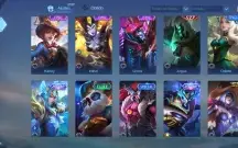 Conta ML com 316 skins e todos os heróis desbloqueados