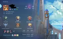 Conta ML com 316 skins e todos os heróis desbloqueados